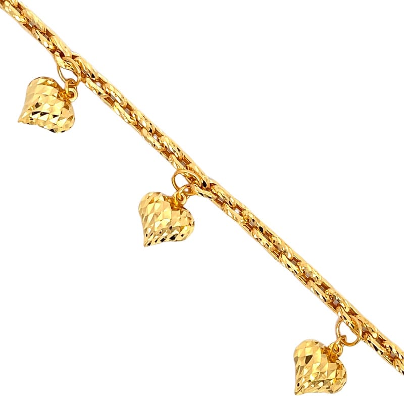 916 Gold Heart Muse Bracelet