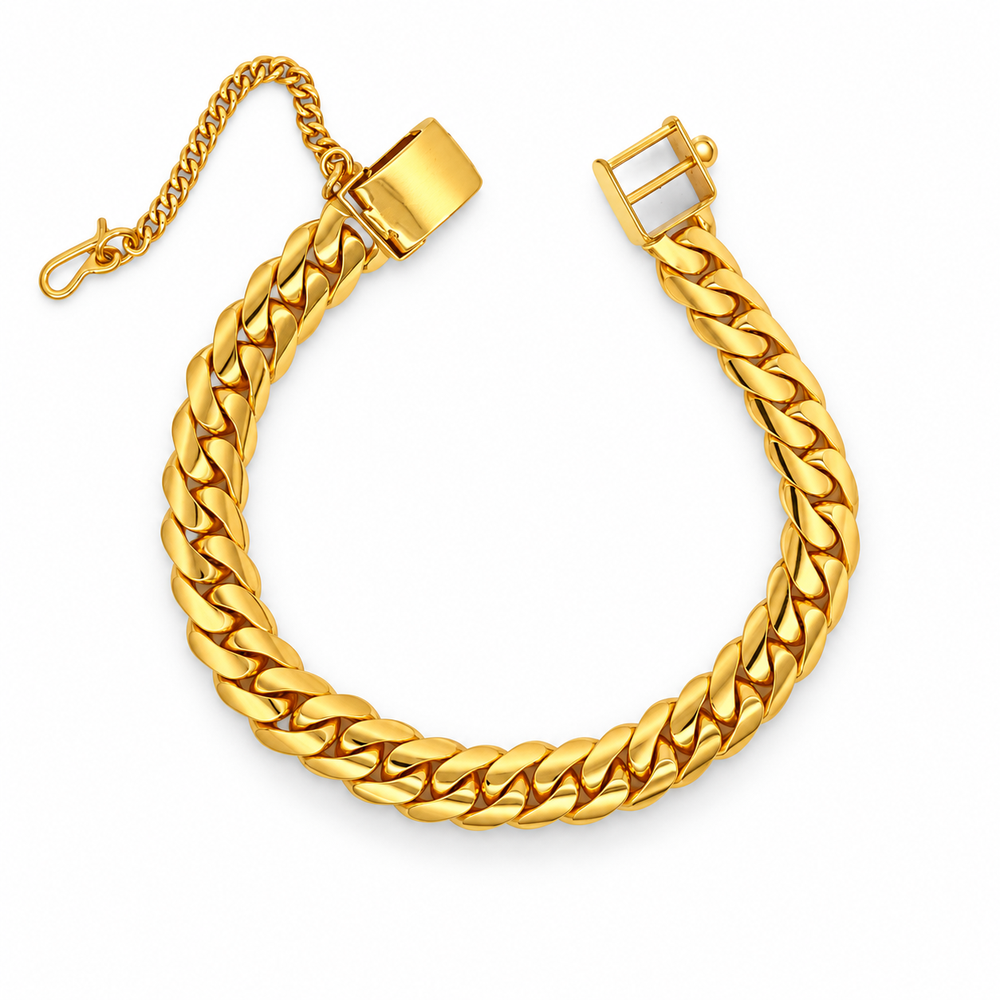Emas MAX 916 Gold Link Duet Bracelet — BB11089-1