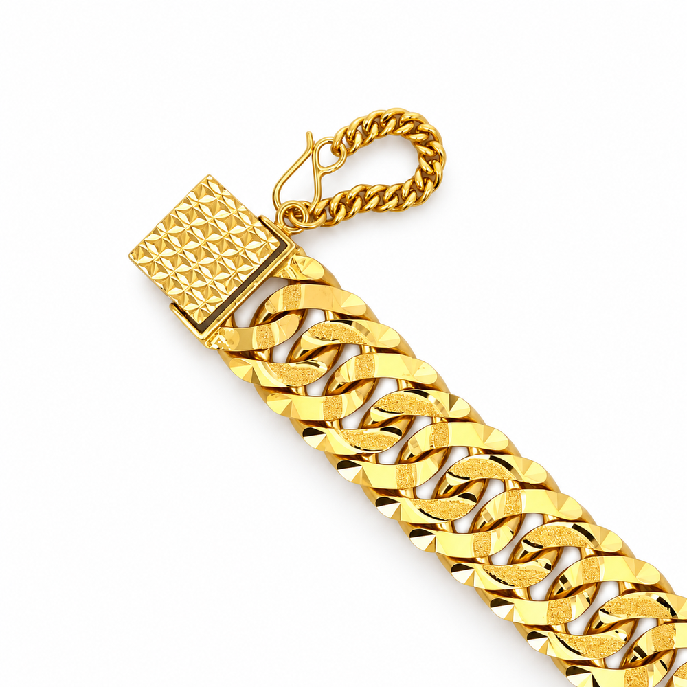 Emas MAX 916 Gold Link Twine Bracelet — BB11095-1