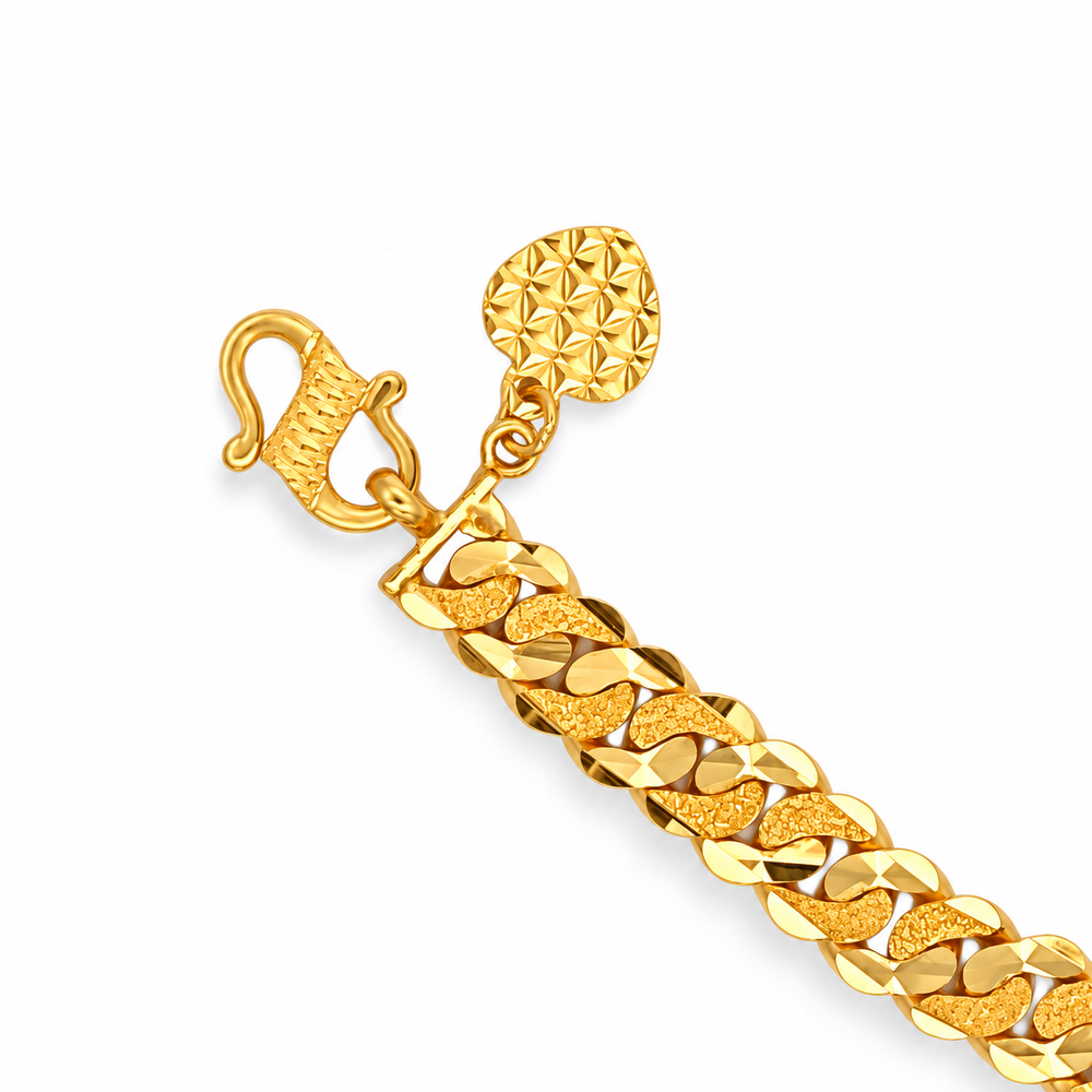 Emas MAX 916 Gold Link Echo Bracelet — BB11098-1