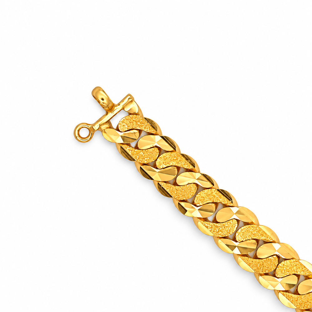 Emas MAX 916 Gold Link Echo Bracelet — BB11098-1