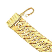 916 Gold Link Velvet Bracelet