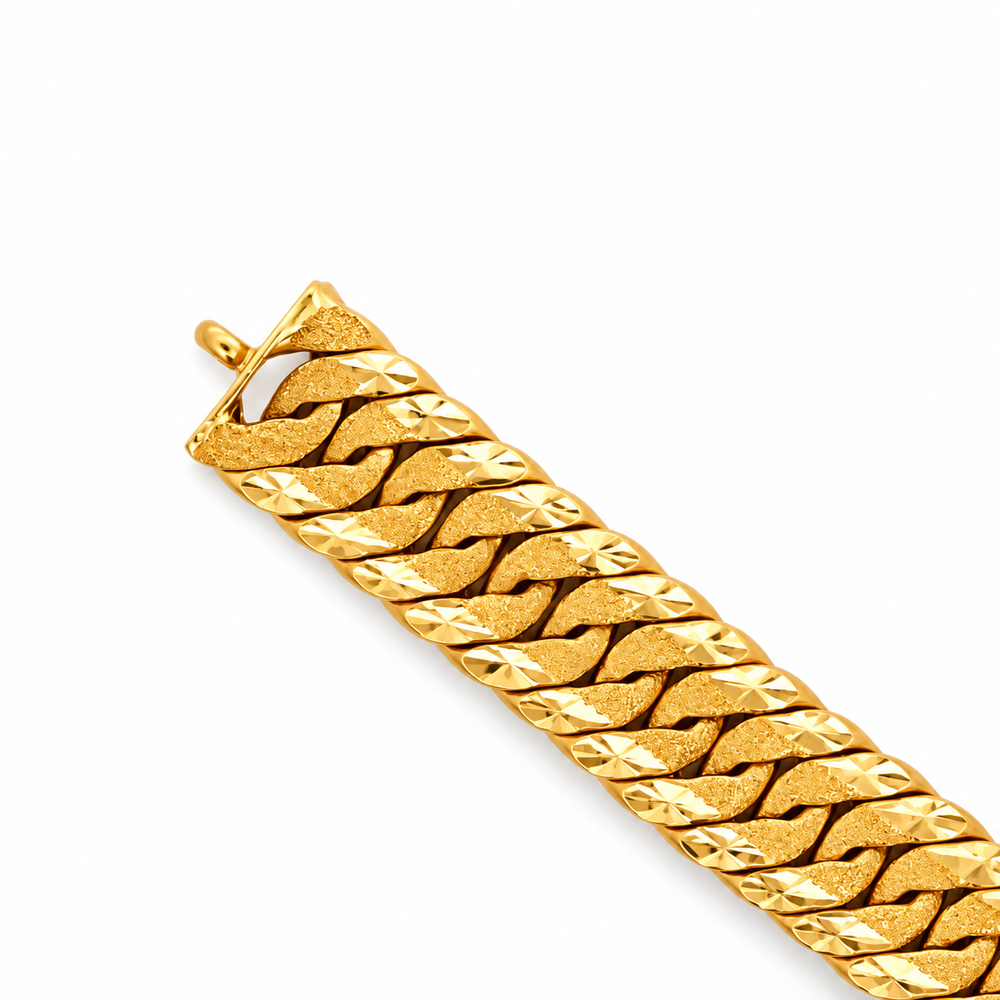 Emas MAX 916 Gold Link Serene Bracelet — BB11101-2