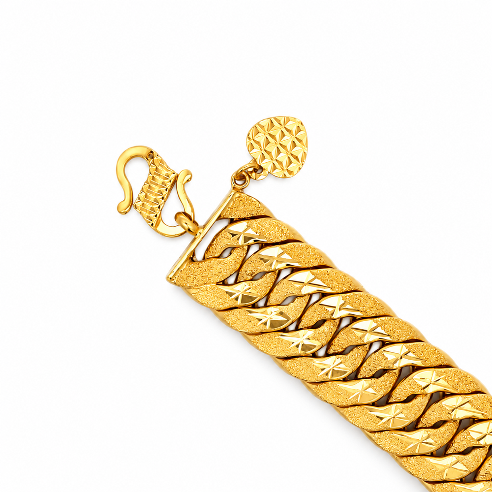 Emas MAX 916 Gold Link Sonnet Bracelet — BB11104-1