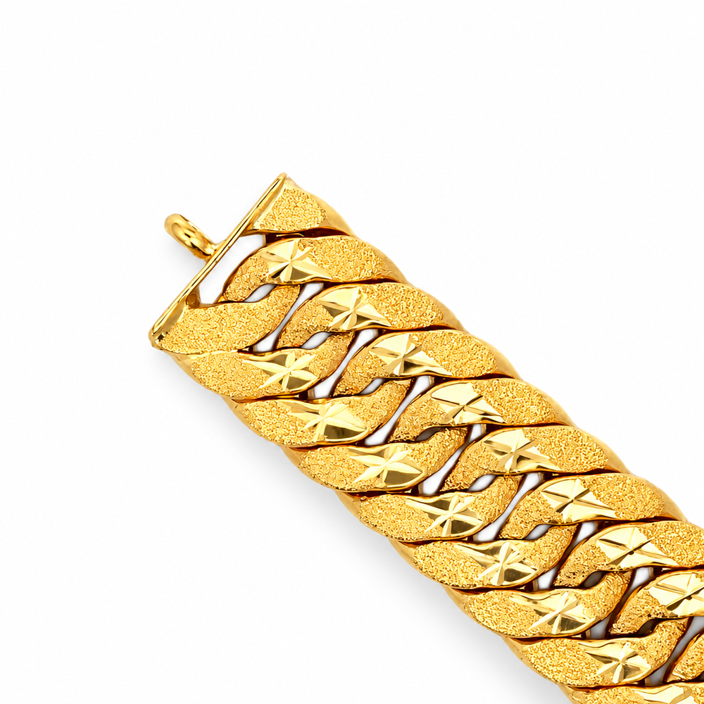 Emas MAX 916 Gold Link Sonnet Bracelet — BB11104-1