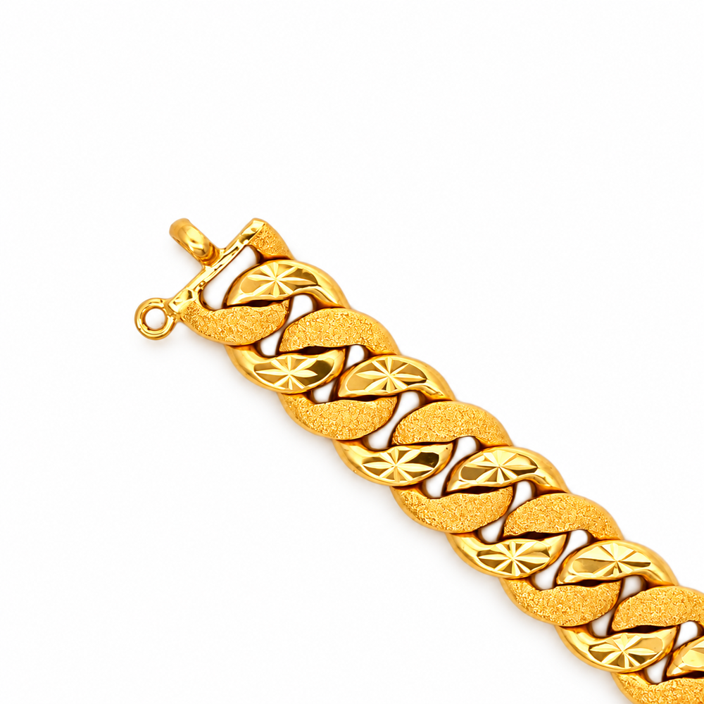 Emas MAX 916 Gold Link Solstice Bracelet — BB11106-1