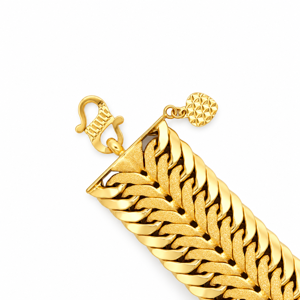 Emas MAX 916 Gold Link Dawn Bracelet — BB11107-1