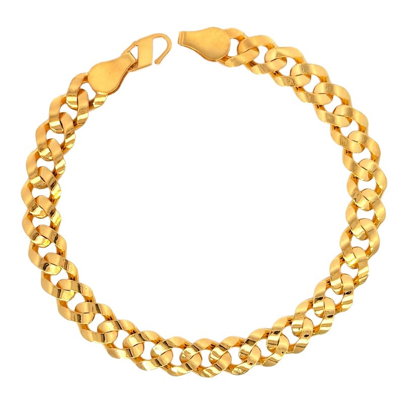 916 Gold Link Trellis Bracelet