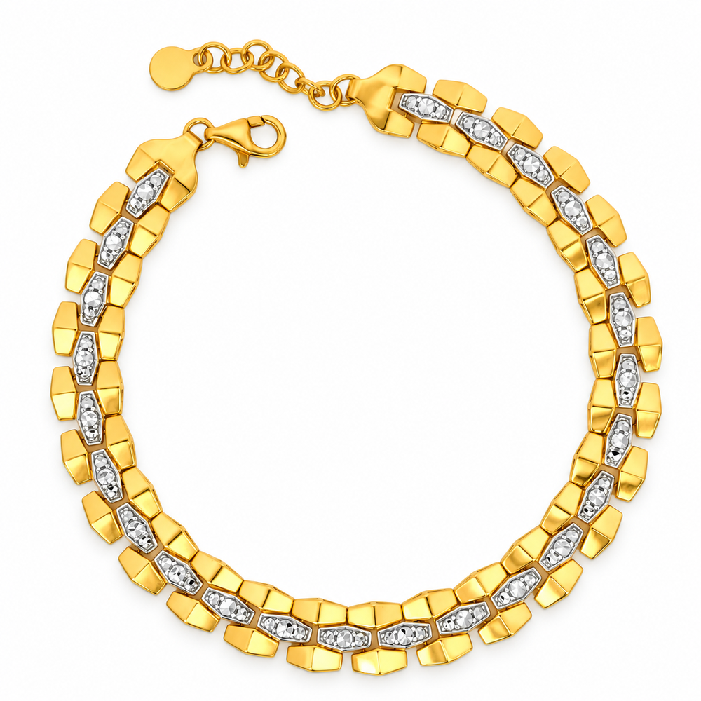 916 Gold Braid II Bracelet BB11146-1