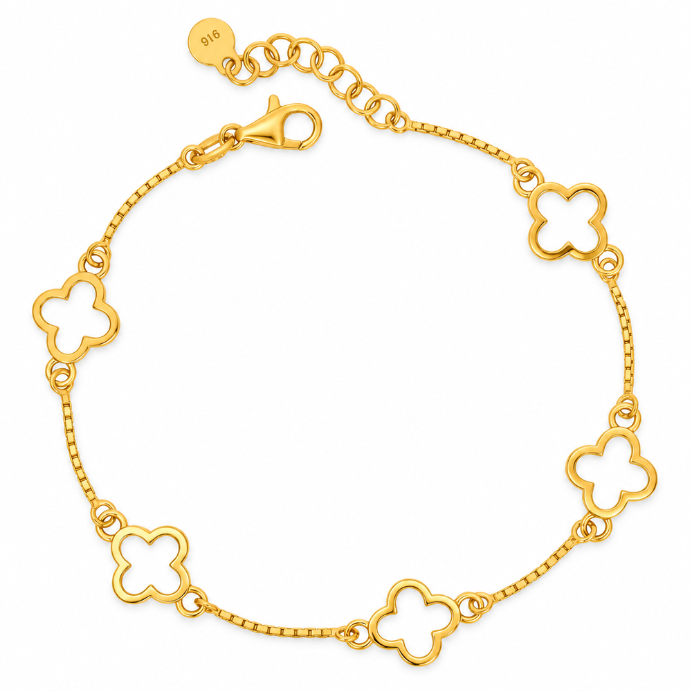 916 Gold Flower Muse Bracelet BB11148-1
