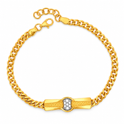 916 Gold Weave II Bracelet BB11158-1