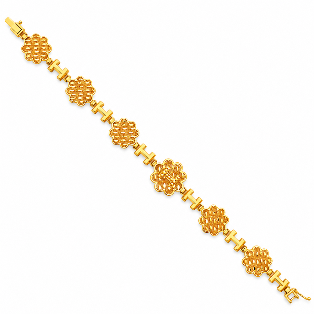 916 Gold Flower Reverie Bracelet BB11163-1