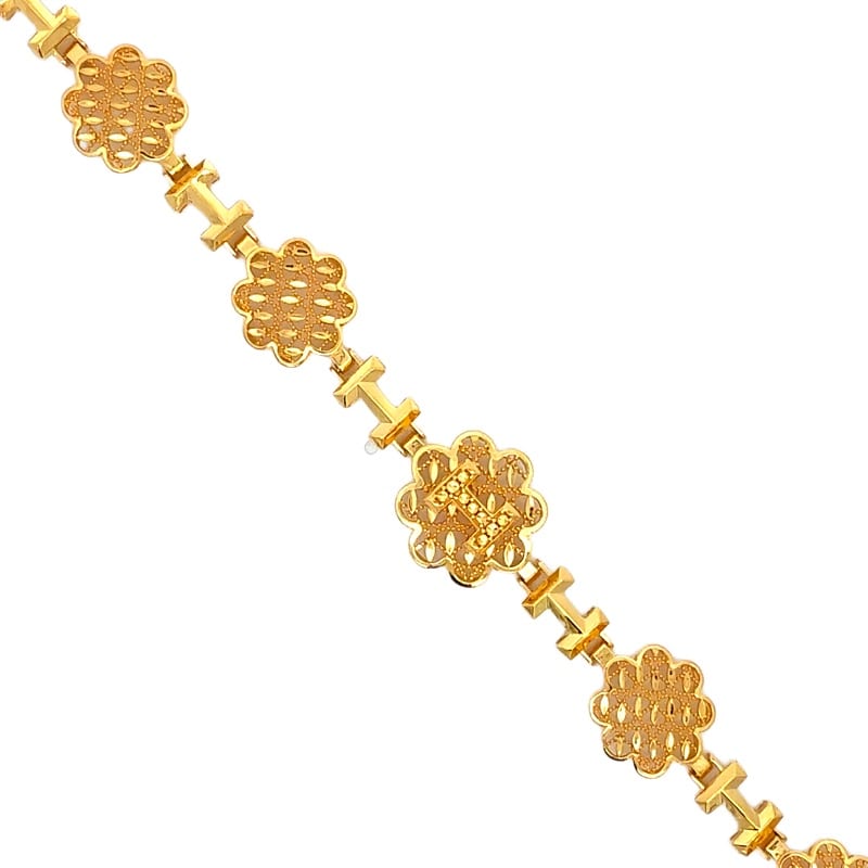 916 Gold Flower Reverie Bracelet
