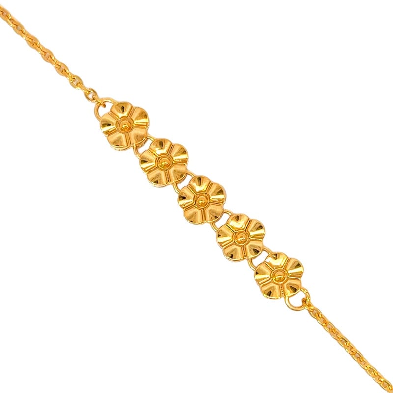 916 Gold Flower Sonnet Bracelet