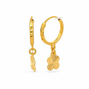 916 Gold Flower Earrings