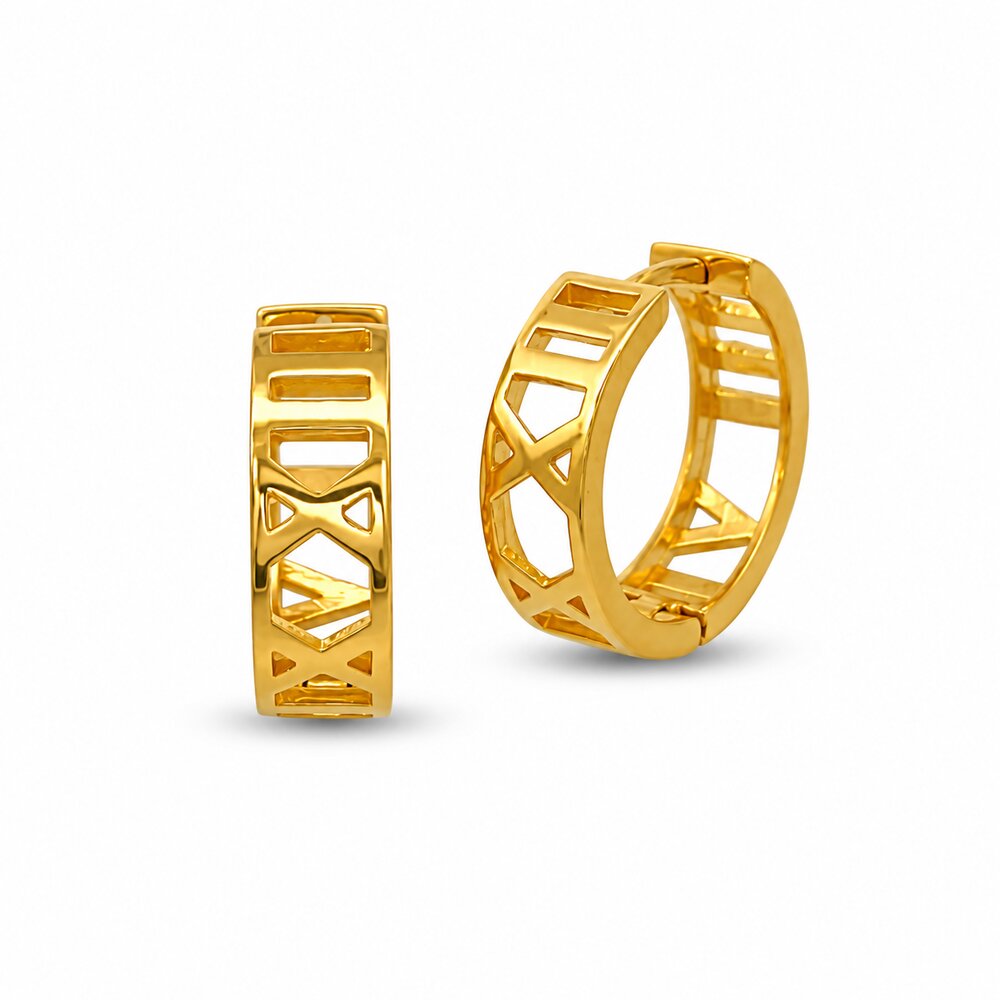 916 Gold Roman Earrings