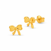 916 Gold Ribbon Earrings