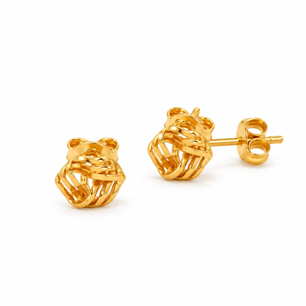 916 Gold Sphere II Earrings