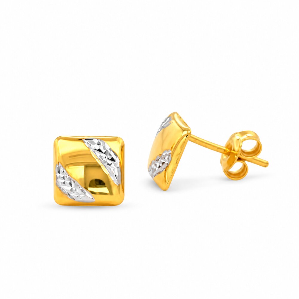 916 Gold Chevron II Earrings