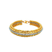 916 Gold Beads Bangle