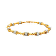 916 Gold Beads Duet Bangle