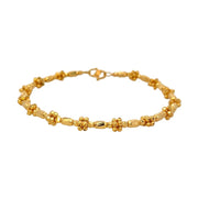 916 Gold Beads Petite Bangle