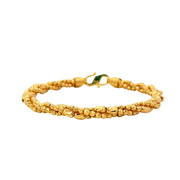 916 Gold Beads Mosaic Bangle