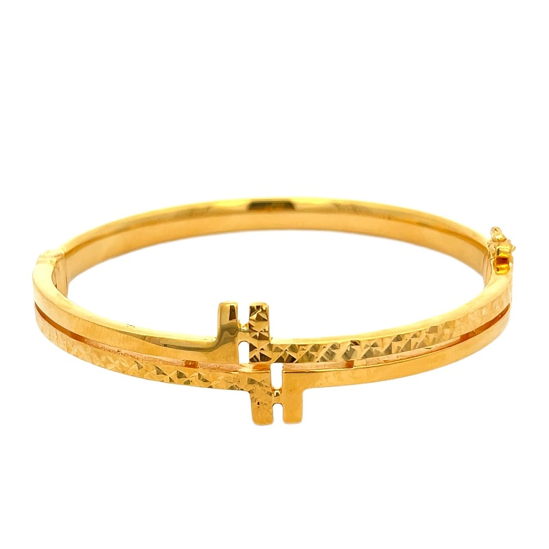 916 Gold Wish III Bangle