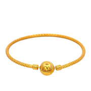916 Gold Beads Serene Bangle