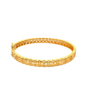 916 Gold Plume III Bangle