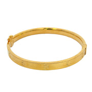 916 Gold Flower Cascade Bangle