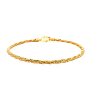 916 Gold Ivory III Bangle