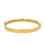 916 Gold Pearl III Bangle