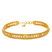916 Gold Facet III Bangle