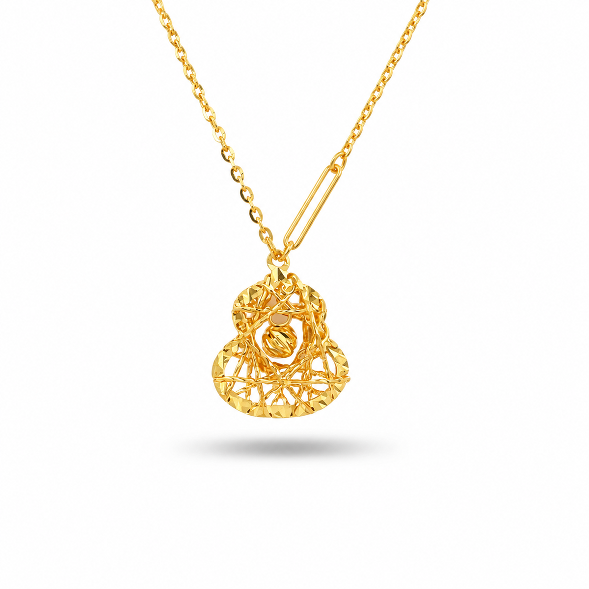 916 Gold Gourd Necklace — BN10252-1