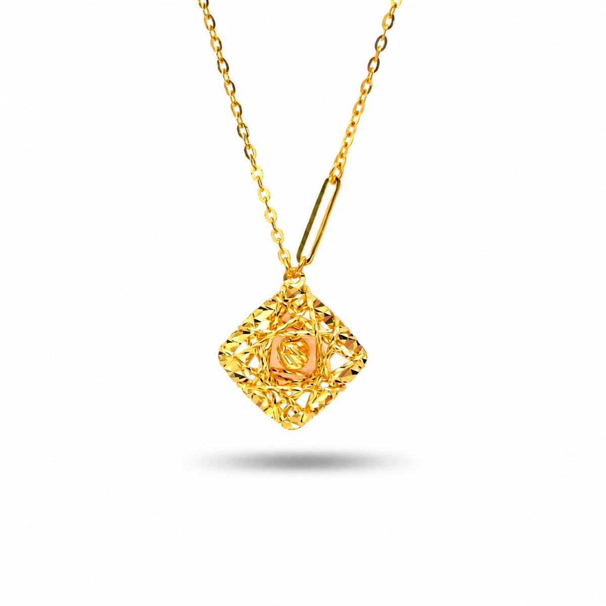 916 Gold Elle III Necklace — BN10253-1