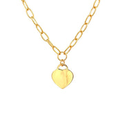 916 Gold Heart Grande Necklace