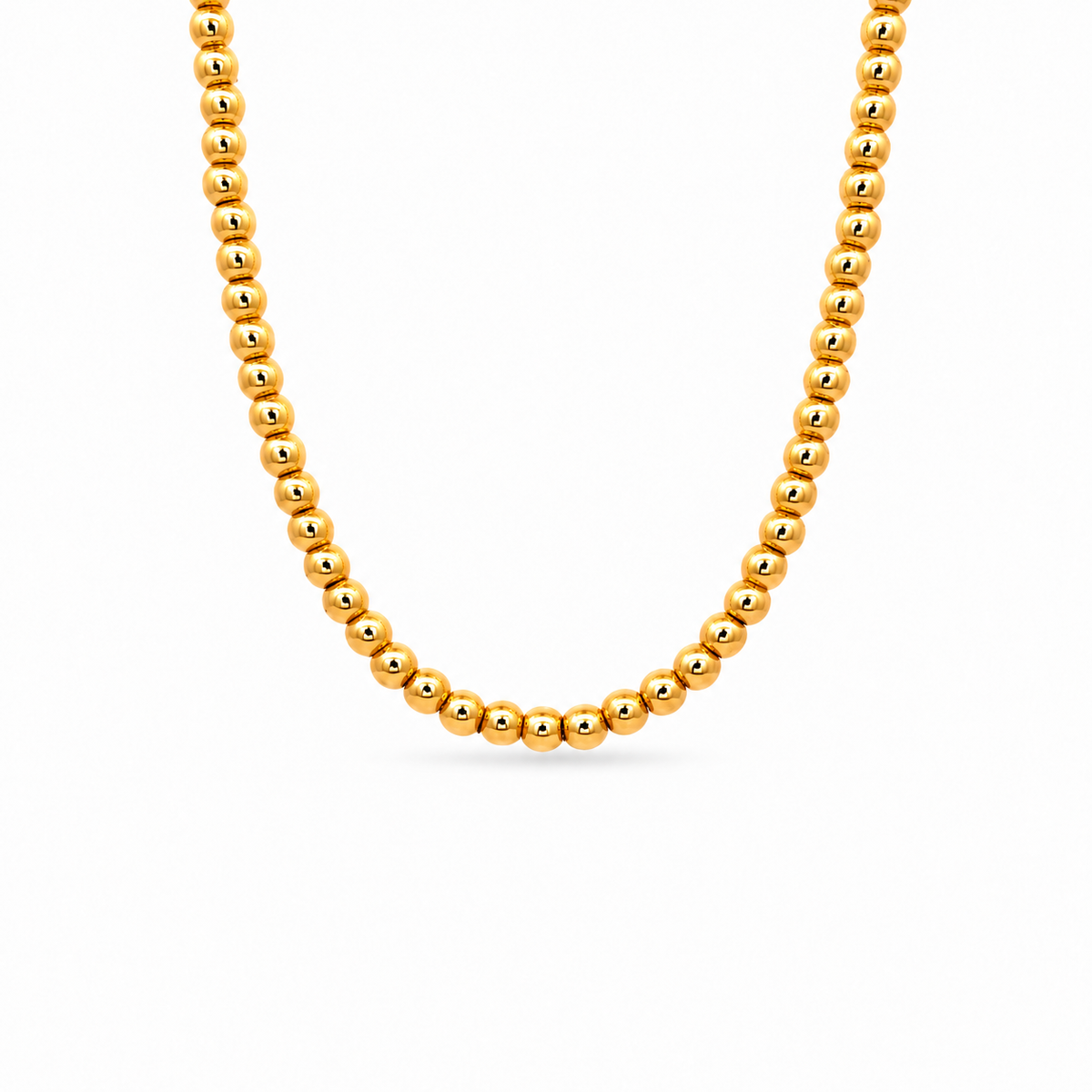 916 Gold Beads Aura Necklace — BN10270-1