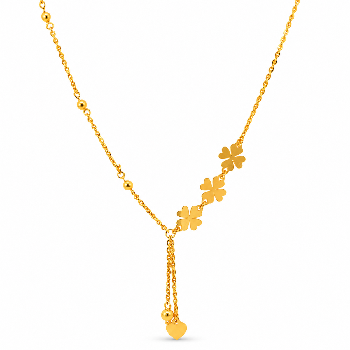 916 Gold Flower Necklace — BN10277-1