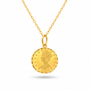 916 Gold Loop III Pendant – BP10600-1 – view 1