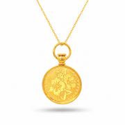 916 Gold Flower Cascade Pendant – BP10603-2 – view 1