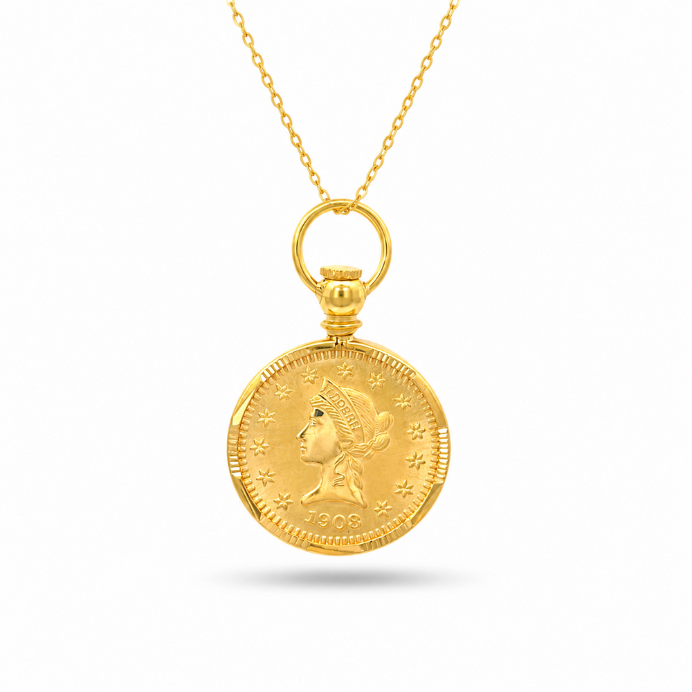 916 Gold Arc III Pendant – BP10604-4 – view 2