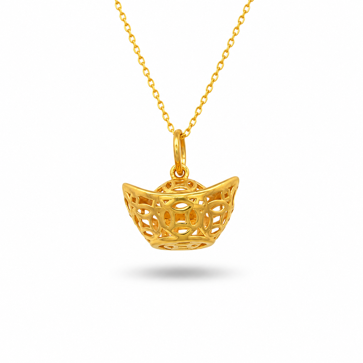 916 Gold Blessings Pendant — BP10607-1