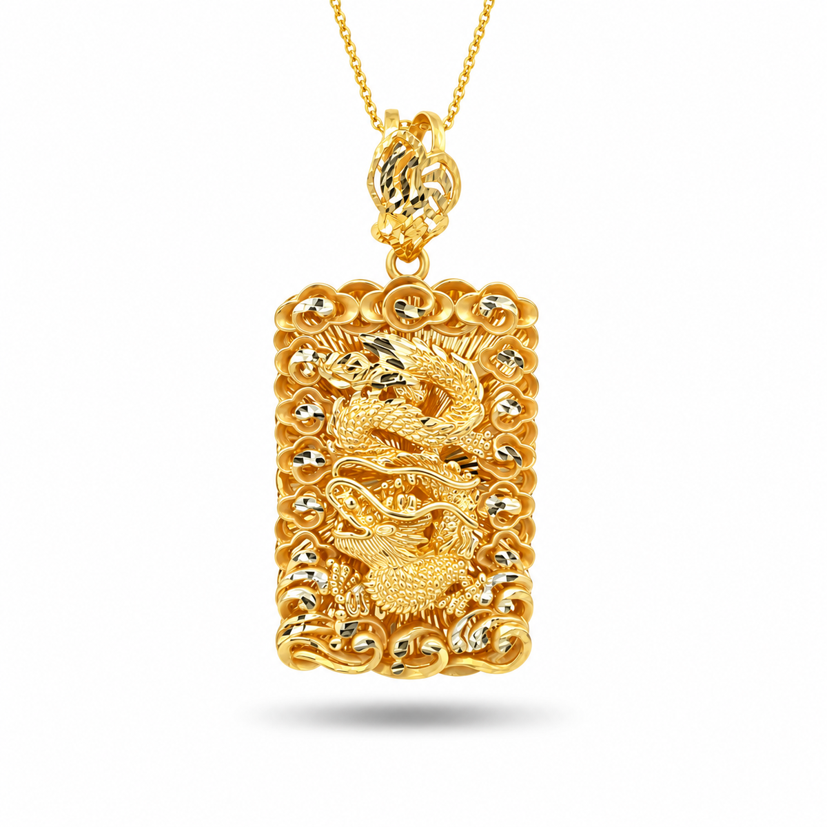 916 Gold Dragon Pendant — BP10609-1