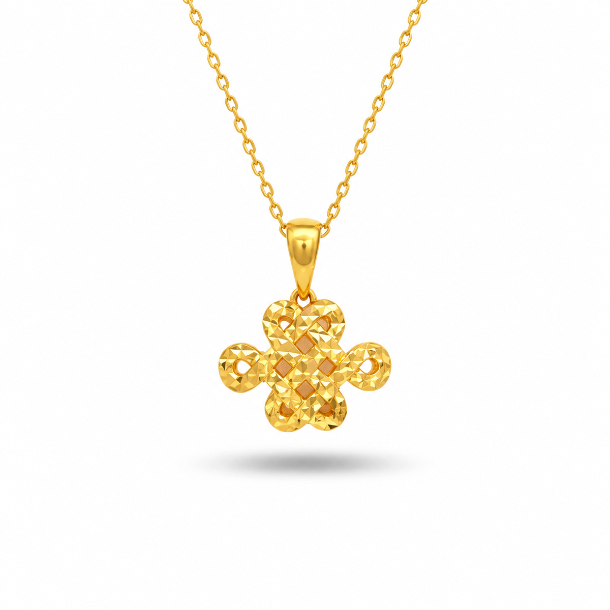 916 Gold Blessings Duet Pendant — BP10613-1