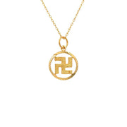916 Gold Blessings Aura Pendant