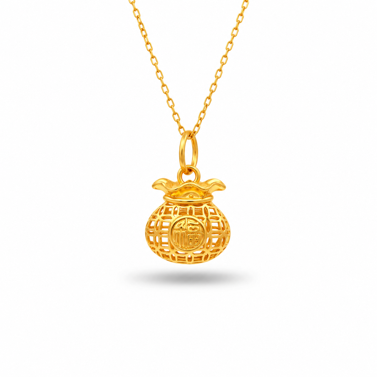 916 Gold Blessings Grande Pendant — BP10618-1