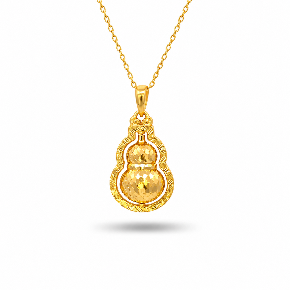 916 Gold Gourd Pendant — BP10620-1