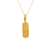 916 Gold Blessings Twine Pendant