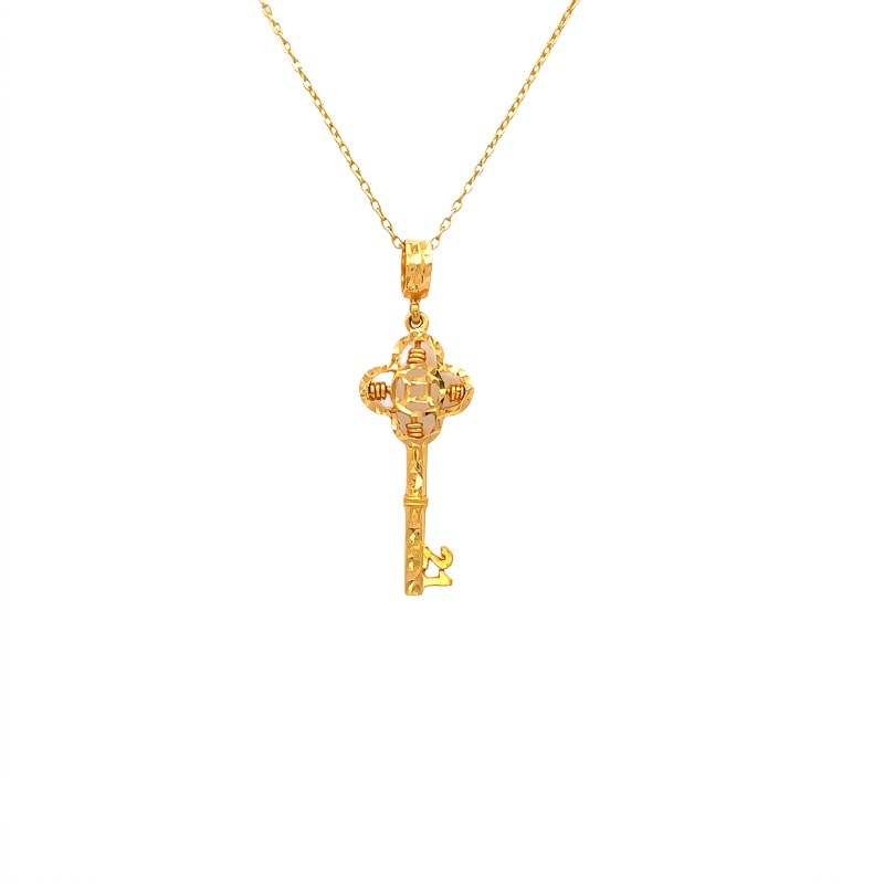 916 Gold Key Pendant